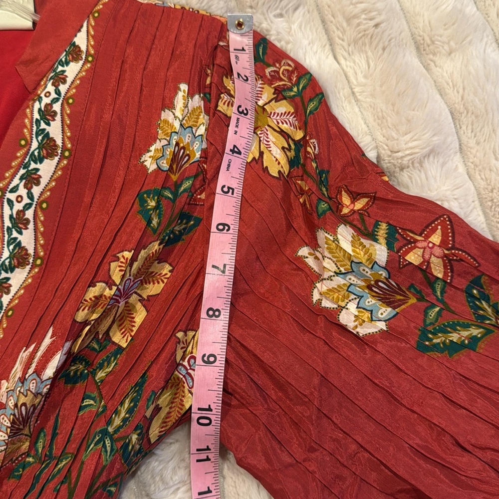 Farm Rio Red Garden Delight Midi Dress NWT - Picture 11 of 11